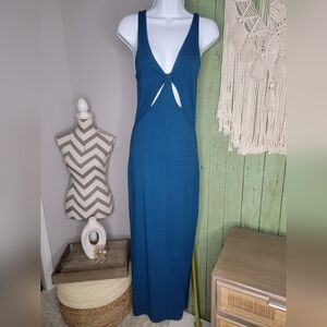 Small Normal Brand Carrie Dress With Cutouts In Blue